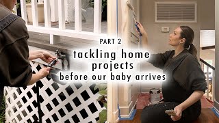 tackling home projects before our baby arrives PART 2 [upl. by Nraa]