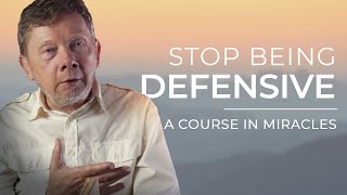 How to Avoid Being Defensive and Judgemental  Eckhart Tolle Reads A Course in Miracles [upl. by Hazeefah]