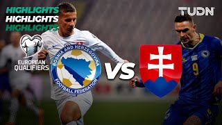 Bosnia Vs Eslovaquia  HIGHLIGHTS  UEFA Qualifiers 2023  TUDN [upl. by Koller]