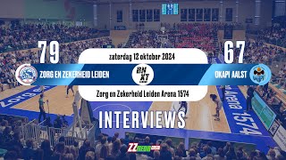 Interviews na Zorg en Zekerheid Leiden  Okapi Aalst BNXT League 12 okt 2024 [upl. by Eileen]