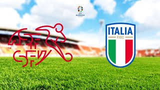 SWITZERLAND VS ITALY LIVE  EURO 2024 [upl. by Nerej820]