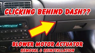 Blower Motor Actuator Removal amp Reinstallation 2003 Chevy Cavalier [upl. by Modie]