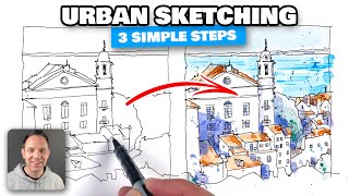 3 SIMPLE STEPS to start your URBAN SKETCHING [upl. by Aneek]