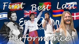 the FIRST BEST and LAST performance of EACH COUNTRY at Eurovision  Eurovision 19562022 [upl. by Essile]