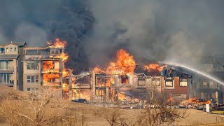 Colorado wildfires burn hundreds of homes thousands evacuated [upl. by Desirae]