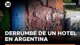 Buscan personas atrapadas tras derrumbe de hotel en Argentina  Reuters [upl. by Krystal564]