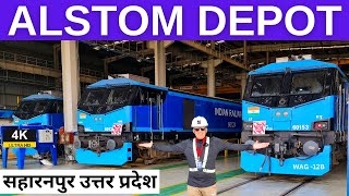 Alstom Depot Saharanpur Uttar Pradesh  WAG12B  rslive  4K [upl. by Kris793]