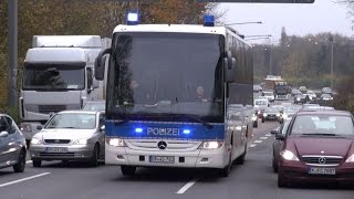 Polizeieinsatz in Leverkusen am 291114  Derby zwischen Leverkusen und Köln [upl. by Ives]