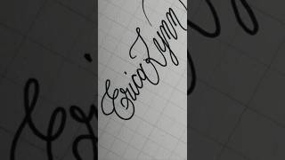 ☆Erica Lynn☆ calligraphy handwriting lettering writing signature art [upl. by Norrad227]