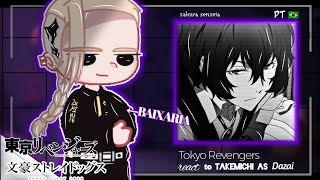 Tokyo Revengers react to Takemichi AS Dazai  as  GachaClub  PT🇧🇷  Sakura Senseia [upl. by Jarita407]