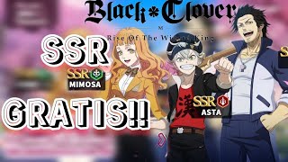 OBTEN TU SSR GRATIS  BLACK CLOVER MOBILE GLOBAL [upl. by Delcine]