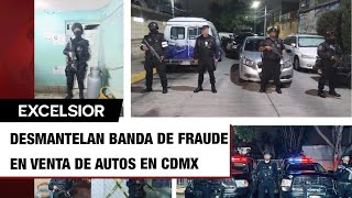 Desmantelan banda dedicada al robo y fraude en venta de autos a través de redes en CDMX [upl. by Obara]