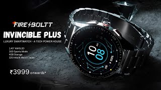 Fire Boltt Invincible Plus Smartwatch Full Specifications and Price  Most Premium Smartwatch [upl. by Murvyn]