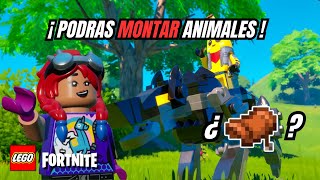 ¡AHORA PODREMOS MONTAR ANIMALES EN LEGO FORTNITE [upl. by Tlevesoor]