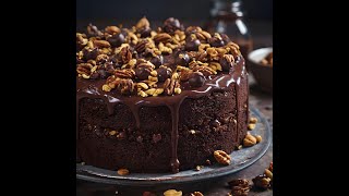 Chocolate Cake Recipe with Nuts [upl. by Enailil]