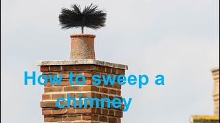 Can I sweep my own chimney  how to sweep a chimney with a solid fuel firelog burner attached [upl. by River]