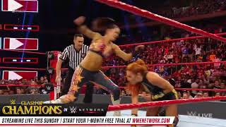 Charlotte Flair amp Becky Lynch vs Bayley amp Sasha Banks Raw September 09 2019 [upl. by Bethesde]