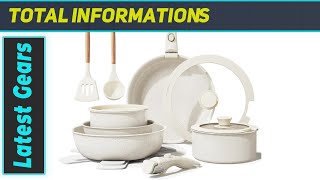 Bazova Ceramic Cookware Set SpaceSaving Kitchen MustHave [upl. by Anitram]