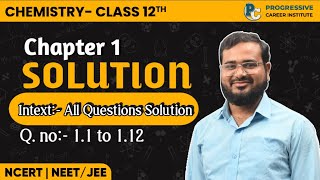 Intext Solution 11 to 112  Solution  Chapter 1  Chemistry Class 12th NCERT CBSE JEE NEET [upl. by Isobel794]