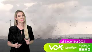 28 November 2024  Vox Weather Forecast powered by Stage Zero [upl. by Berri]