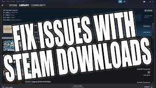 Fix Issues With Steam Downloads  Steam Downloads Not Working amp Stuck 2024 [upl. by Efram]