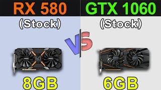 RX 580 8GB VS GTX 1060 6GB  1080p and 1440p  New Games Benchmarks [upl. by Giesser]