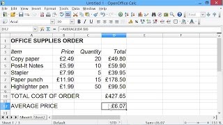 Spreadsheets 1 Introduction [upl. by Aiyn]