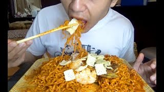 ASMR Eating Sound  Lets Eat Samyang Cheese Hot Chicken Flavor Ramen  Taro Net Seaweed Flavor [upl. by Massarelli]