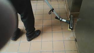 Kaivac Univac  Cleaning floors near fryers at this ChickfilA [upl. by Steinman]