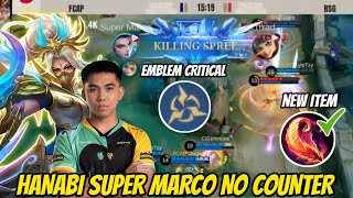 HANABI SUPER MARCO NO COUNTER FALCON AP BREN VS RSG PH  HANBAI CRITICAL IS BACK MLBB [upl. by Ane86]