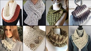 Extremely gorgeous and beautiful crochet hand knitted cowl neck warmer designs Scarface designs [upl. by Anovahs800]