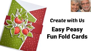 Angled Gatefold Card 2 Easy Ways to Make This Fun Fold Card [upl. by Cumine]