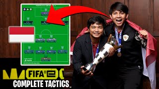 Indonesias FM24 FIFAe Title Winning Tactics Complete PIs [upl. by Aidroc194]