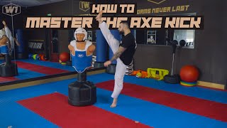 How to Master the Axe Kick  Taekwondo Sparring Tips [upl. by Hguh714]