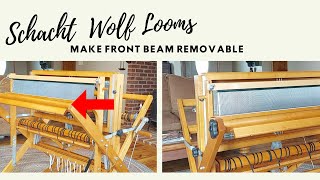 How to Remove the Front Beam on Schacht Wolf Floor Loom [upl. by Yeniar]