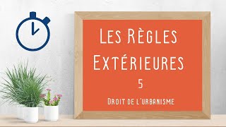 Règles Extérieures dUrbanisme   Droit de lurbanisme 514 [upl. by Emoraj]