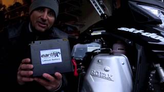 wwwSuperclampnet  Earthx Lithium Lightweight Batteries for your snowmobile [upl. by Picardi316]