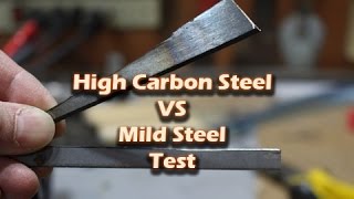 High Carbon Steel vs Mild Steel Test [upl. by Ahsaele]