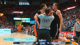 Tensión en los minutos finales del Valencia Basket  Dominion Bilbao Basket [upl. by Daron917]