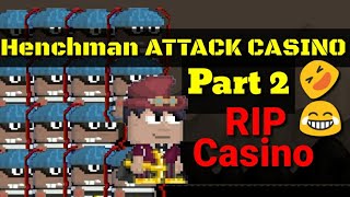 TROLLING CASINO WORLD WITH HENCHMAN PART 2 FUNNY GROWTOPIA [upl. by Linis903]