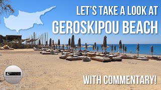 Geroskipou Beach Walking Tour [upl. by Essex]