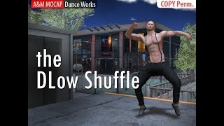 SL  Dlow Shuffle  dance animation for Second Life Bento [upl. by Ablem]