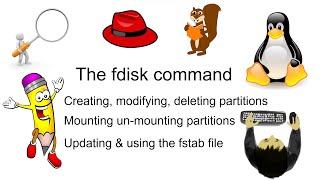 The fdisk Command  Creating Modifying and Deleting Partitions  The etcfstab file [upl. by Wordoow326]