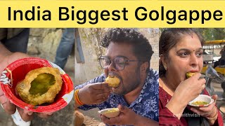 Indias Biggest GOLGAPPE 😳इतने बड़े गोलगप्पे नहीं खायें होंगे😳😍 Morena Street Food [upl. by Chadd951]