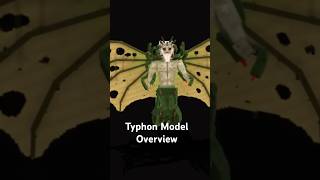 Blockbench Typhon Model Overview minecraft blockbench shorts [upl. by Mickie]