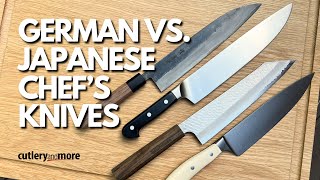 German vs Japanese Chefs Knives [upl. by Ekyt]