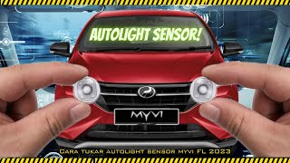 Cara Lengkap dan mudah tukar Autolight cover Myvi 2023viral tips diy tricks myvi sensor [upl. by Kornher]