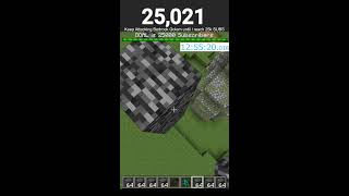 DAY11 Attacking Bedrock Golem Challenge until I reach 25000 Subscribers minecraft minecraftlive [upl. by Ereveneug]