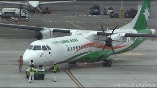 Push back amp engine start of UNI AIR 立榮航空 ATR72600TSA B17002 [upl. by Sverre]