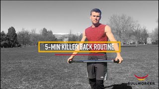 Bullworker Killer Back Workout in 5 Minutes [upl. by Aidnyl]